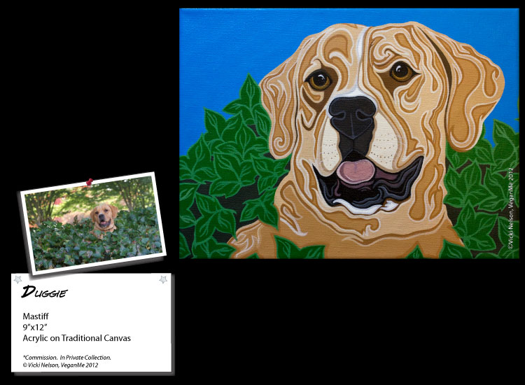 Duggie the Mastiff Dog Portrait