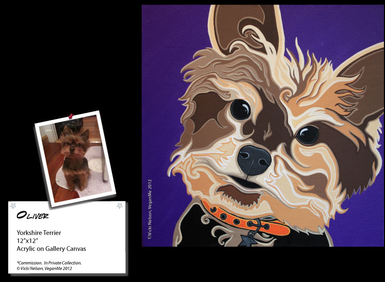 Oliver the Yorkshire Terrier Dog Portrait